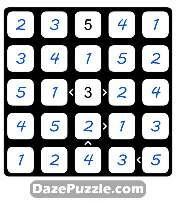 puzzle page futoshiki 4 march 2025 answer