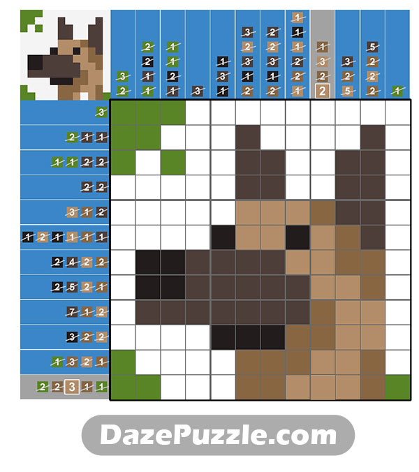puzzle page picture cross 15 march 2025 answer