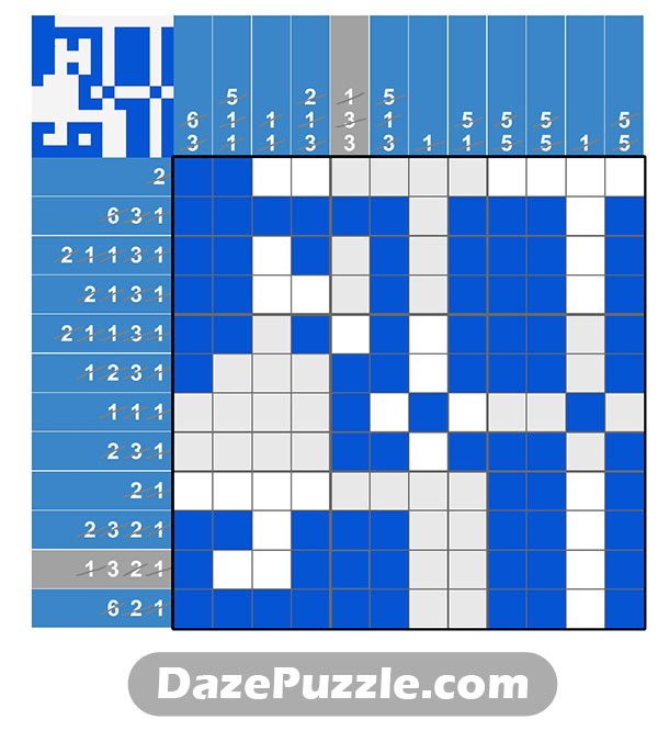 puzzle page picture cross 2 march 2025 answer