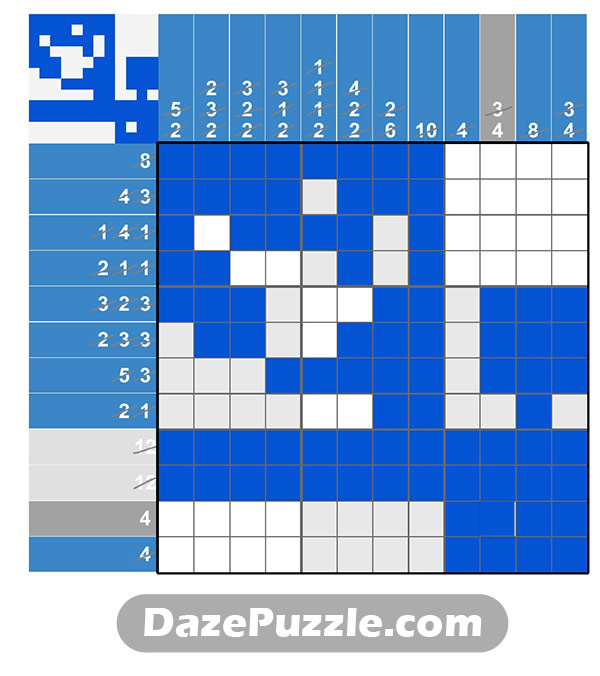 puzzle page picture cross 23 march 2025 answer