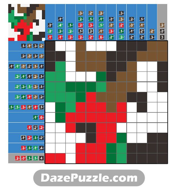puzzle page picture cross 29 march 2025 answer