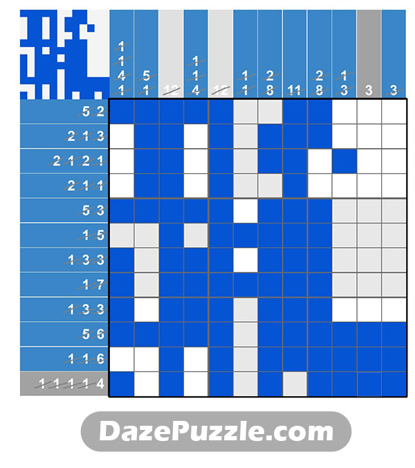 puzzle page picture cross 9 march 2025 answer