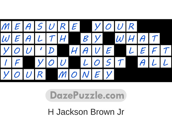 puzzle page quote slide 6 march 2025 answer