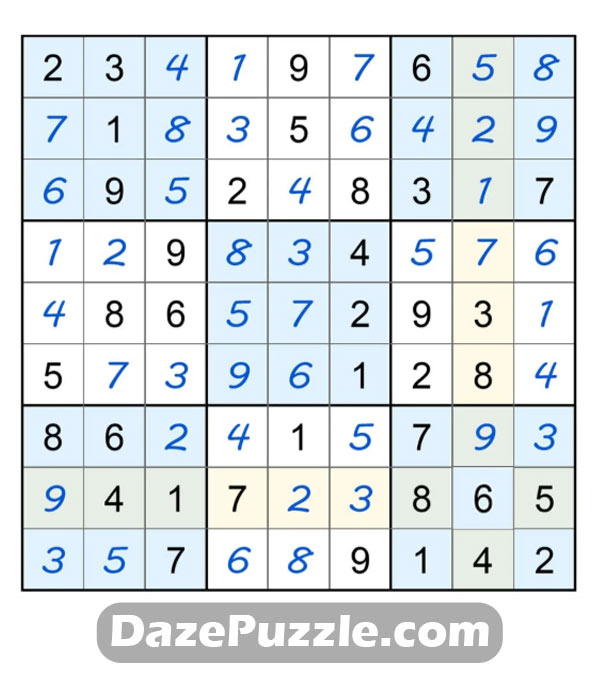 puzzle page sudoku 27 march 2025 answer