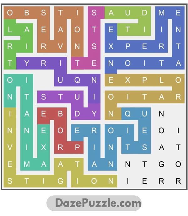 puzzle page word snake 22 march 2025 answer