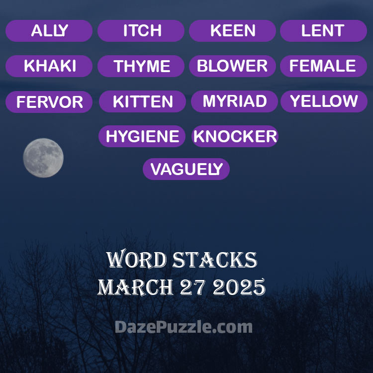 word stacks march 27 2025