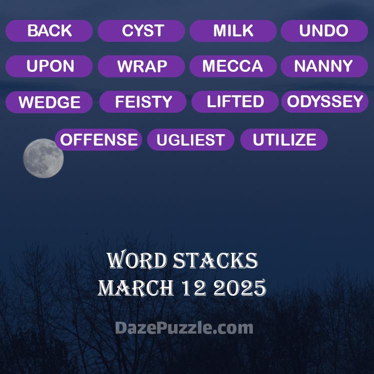 word stacks march 12 2025