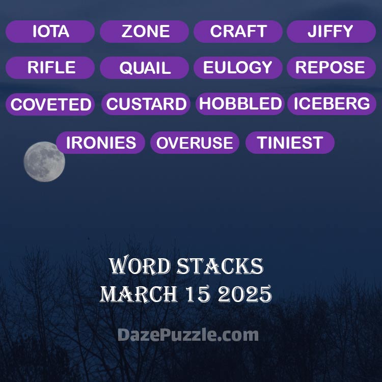 word stacks march 15 2025