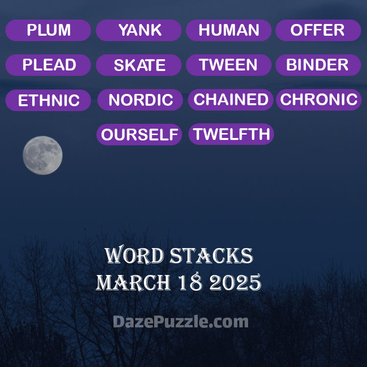 word stacks march 18 2025