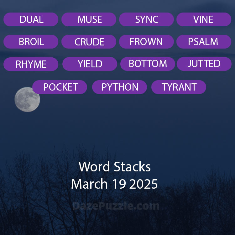 word stacks march 19 2025