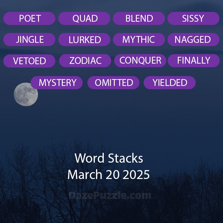 word stacks march 20 2025
