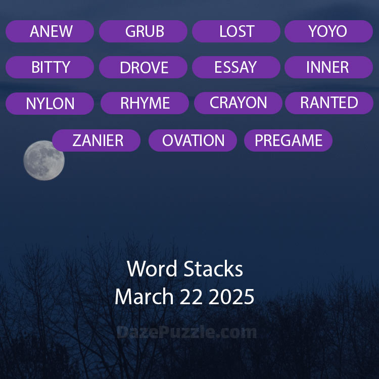 word stacks march 22 2025