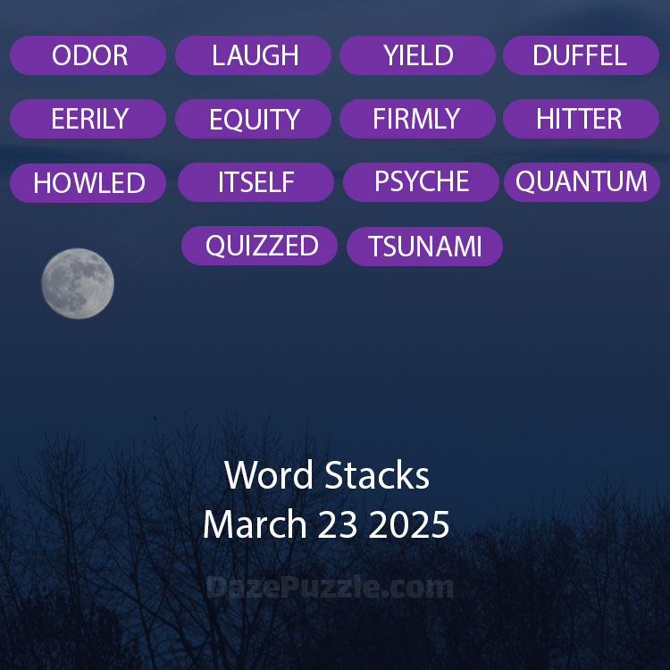 word stacks march 23 2025