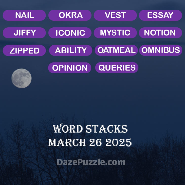 word stacks march 26 2025