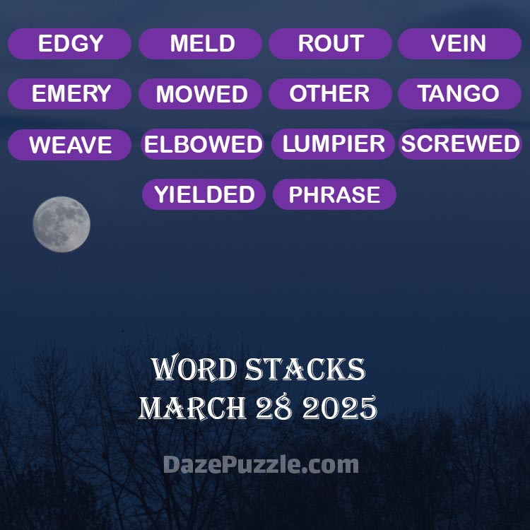 word stacks march 28 2025