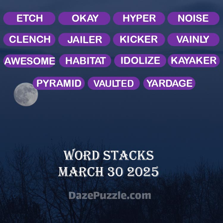 word stacks march 30 2025