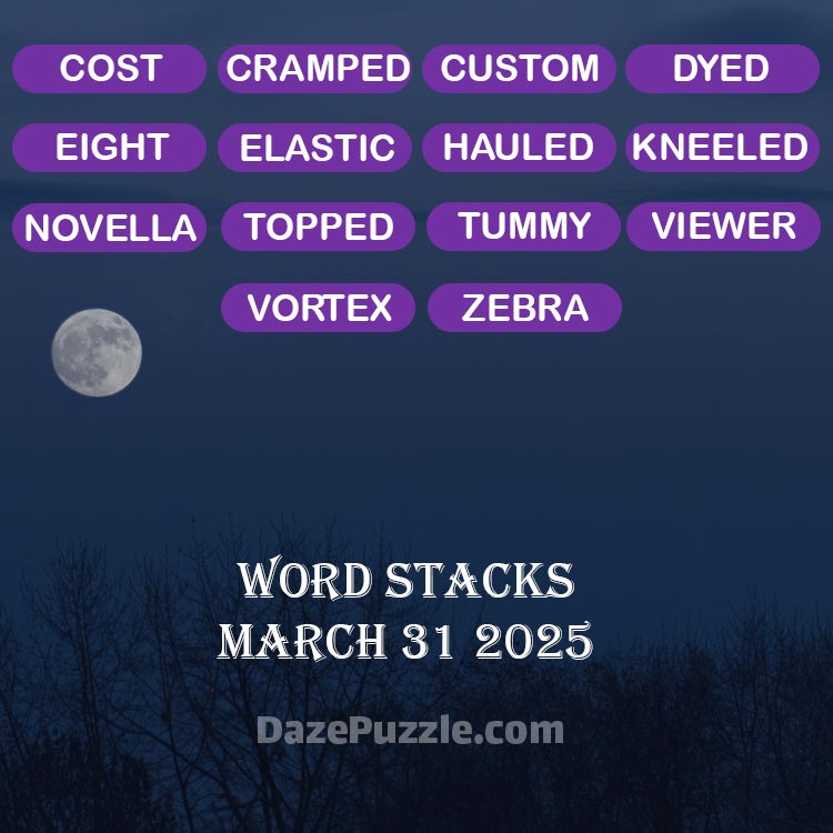 word stacks march 31 2025