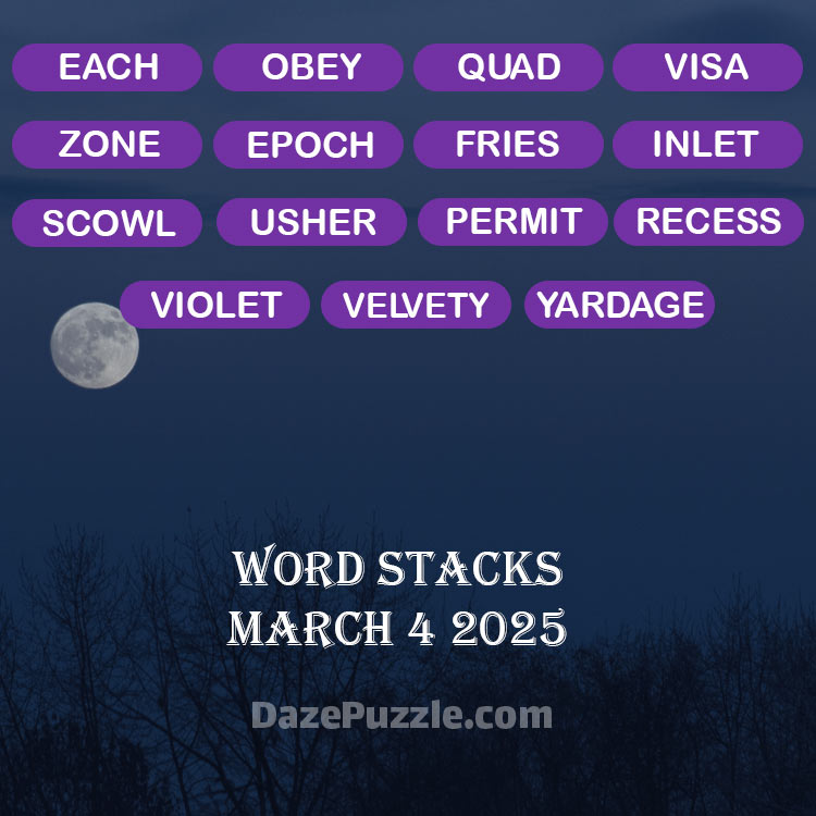 word stacks march 4 2025