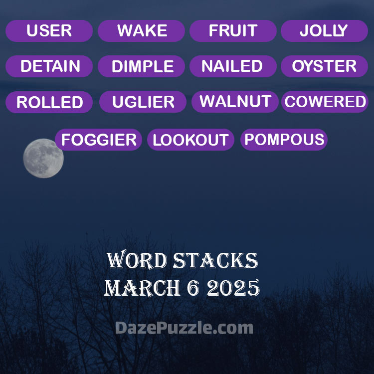 word stacks march 6 2025