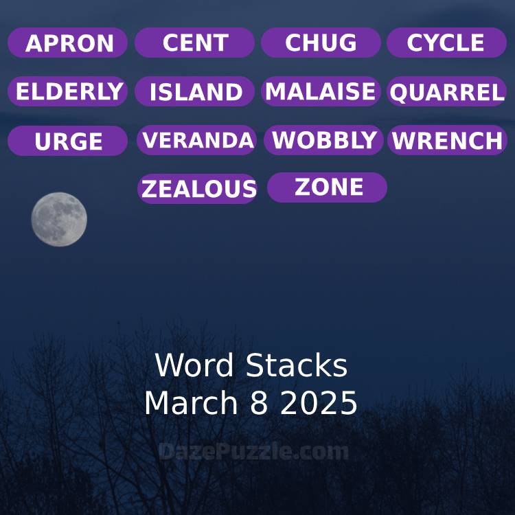 word stacks march 8 2025