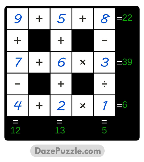 puzzle page cross sum 11 april 2025 answer
