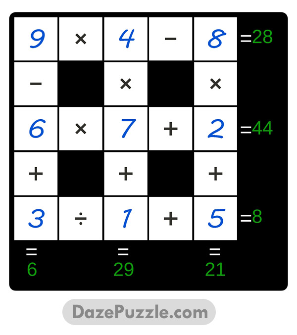 puzzle page cross sum 16 april 2025 answer