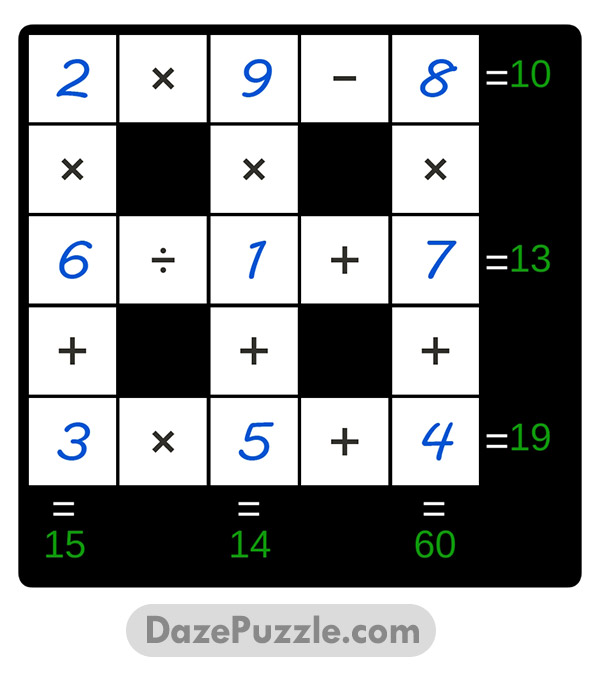 puzzle page cross sum 18 april 2025 answer
