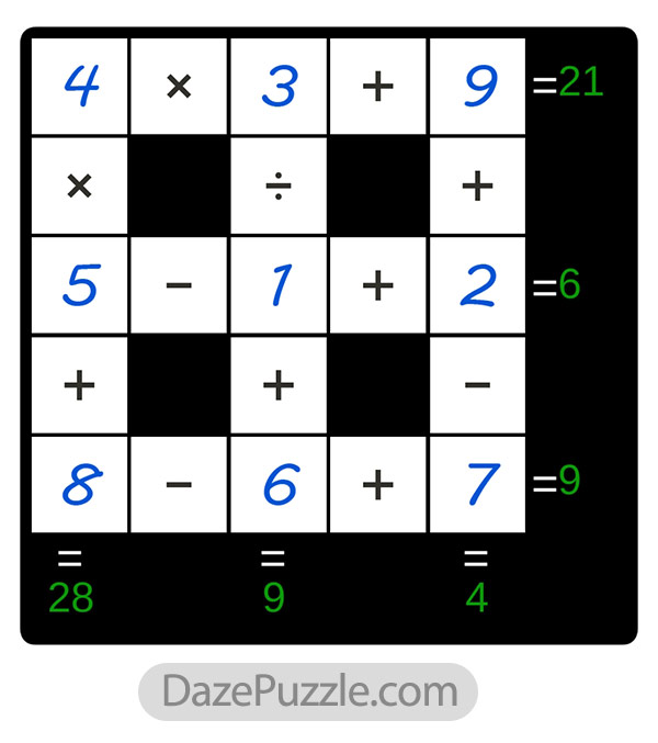 puzzle page cross sum 2 april 2025 answer