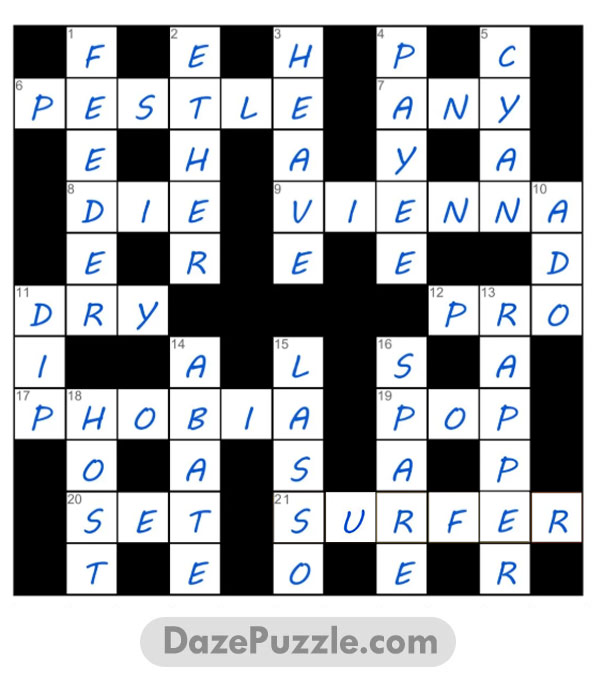 puzzle page crossword 12 april 2025 answer