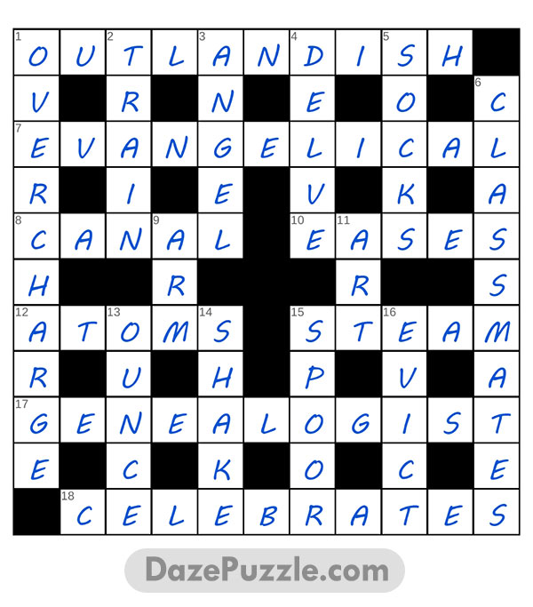puzzle page crossword 26 april 2025 answer