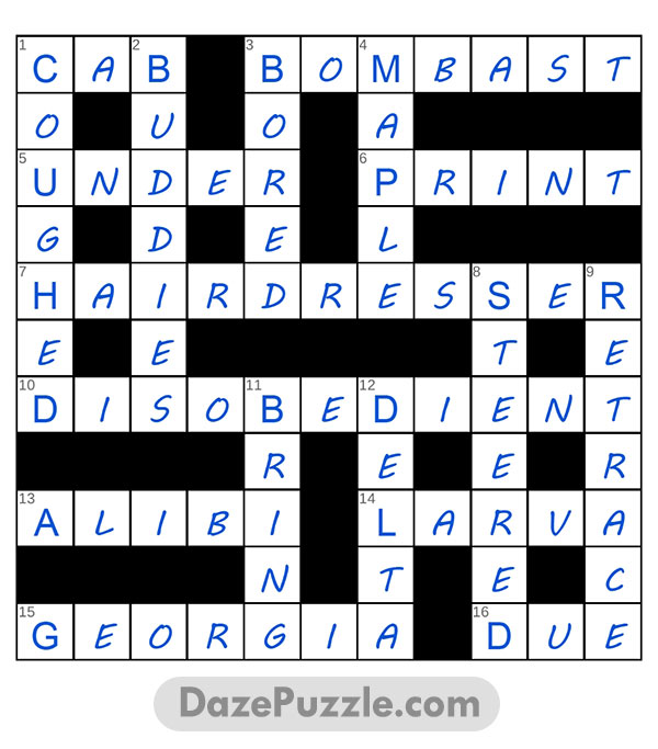 puzzle page crossword 3 april 2025 answer