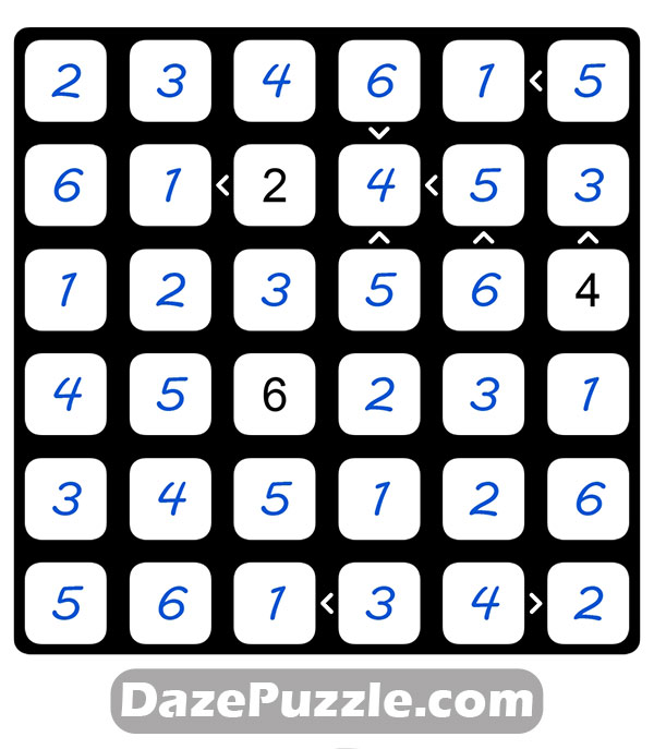 puzzle page futoshiki 19 april 2025 answer