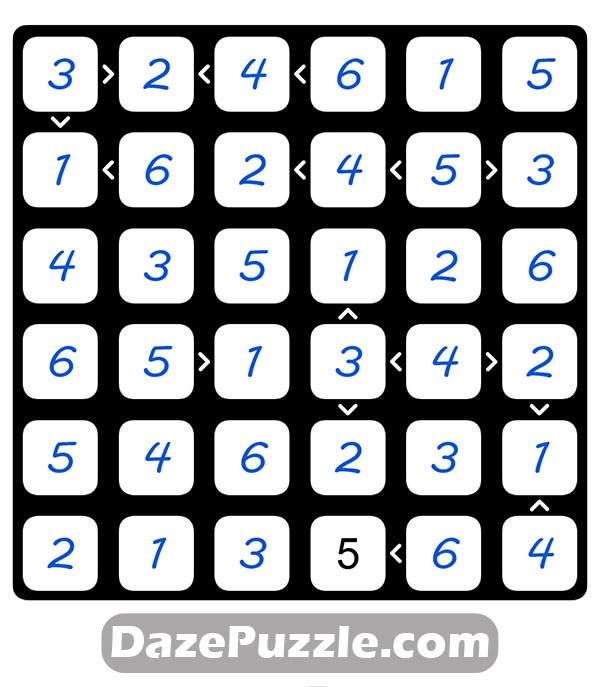 puzzle page futoshiki 5 april 2025 answer