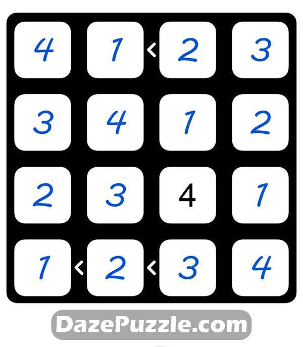 puzzle page futoshiki 8 april 2025 answer