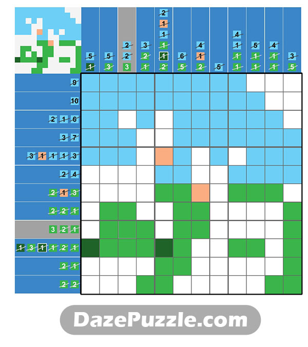 puzzle page picture cross 22 april 2025 answer