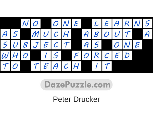 puzzle page quote slide 10 april 2025 answer