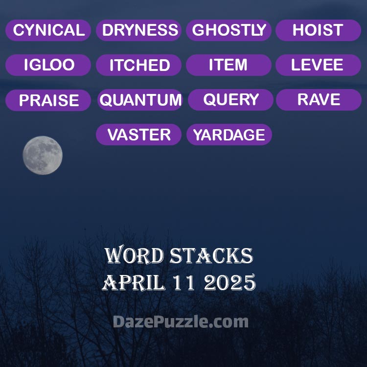 word stacks april 11 2025