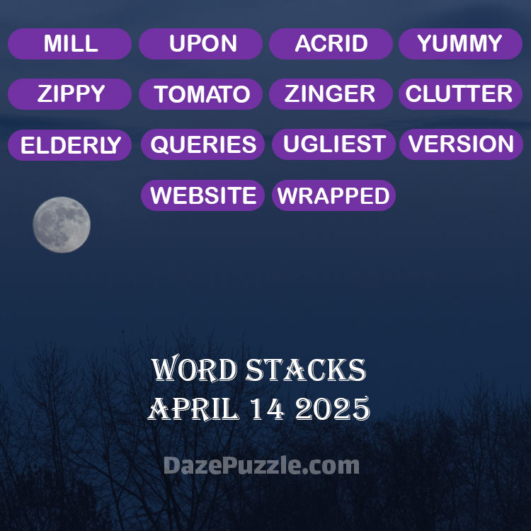 word stacks april 14 2025