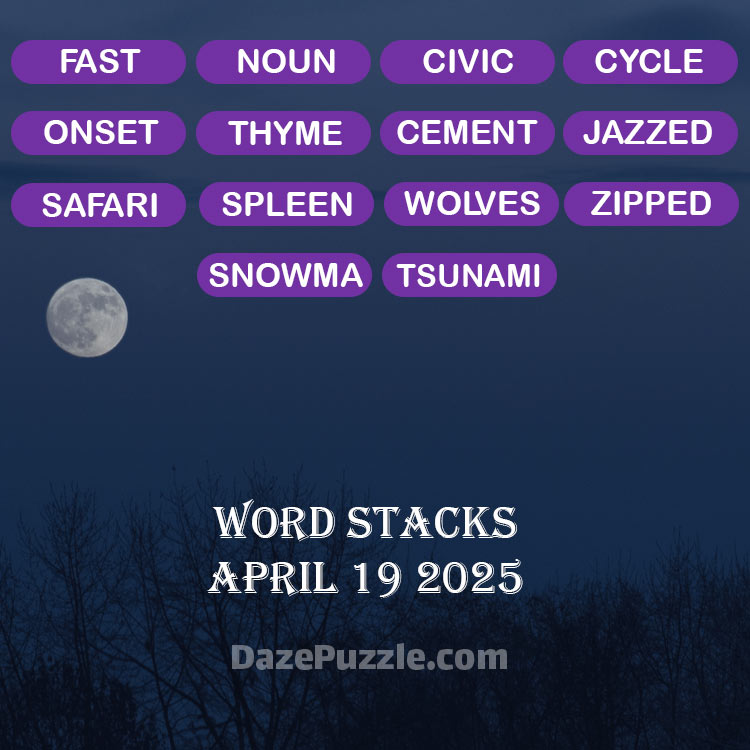 word stacks april 19 2025