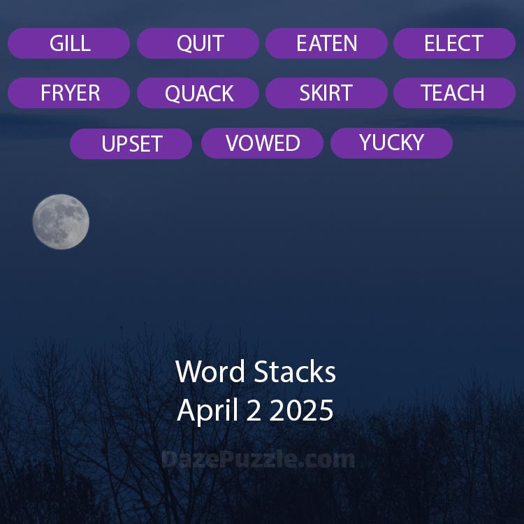 word stacks april 2 2025