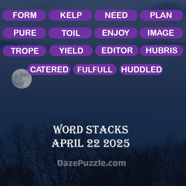 word stacks april 22 2025