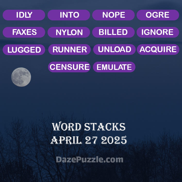 word stacks april 27 2025