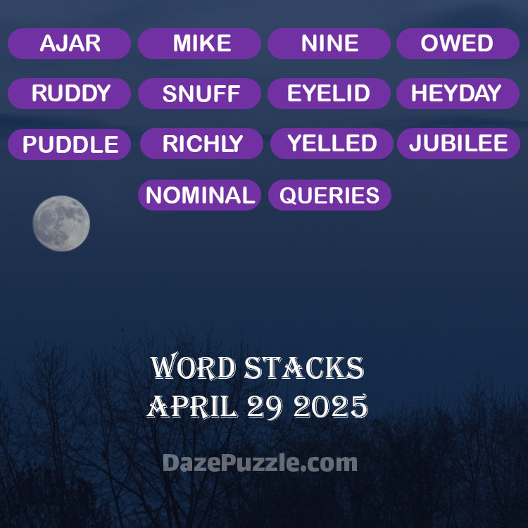 word stacks april 29 2025