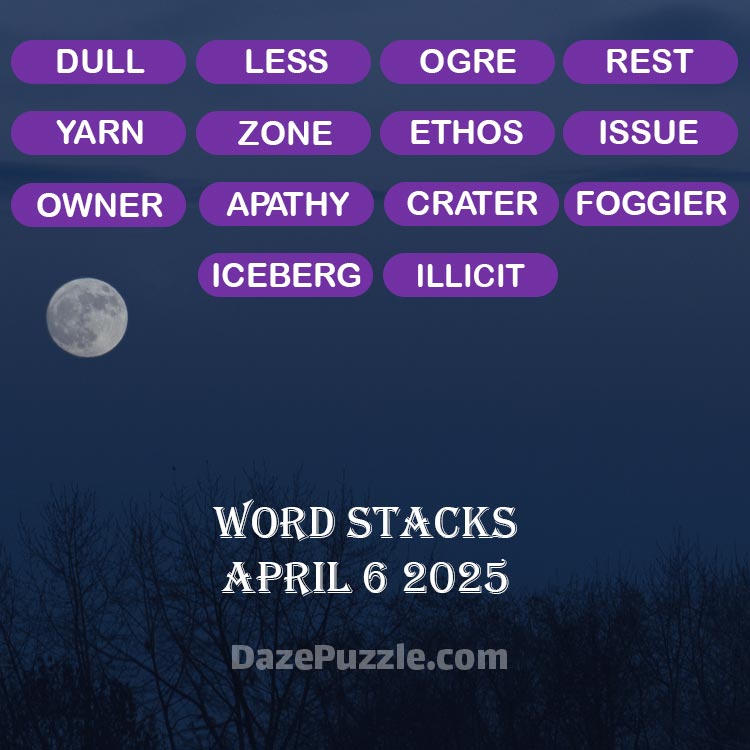 word stacks april 6 2025