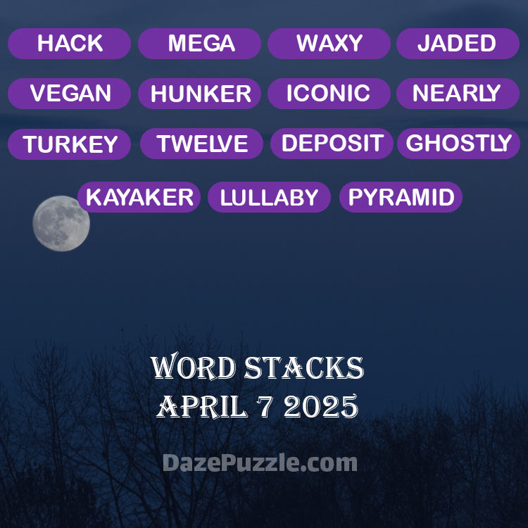 word stacks april 7 2025