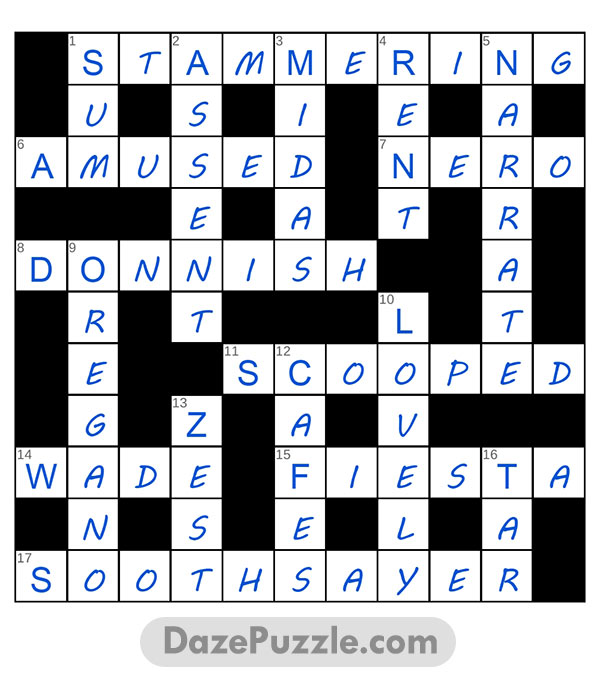 puzzle page crossword 10 may 2025 answer