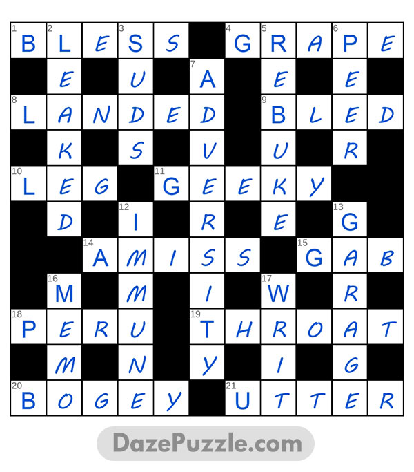 puzzle page crossword 12 may 2025 answer