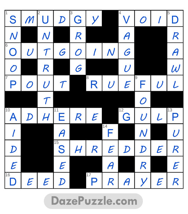 puzzle page crossword 22 may 2025 answer