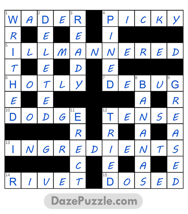 puzzle page crossword 24 may 2025 answer