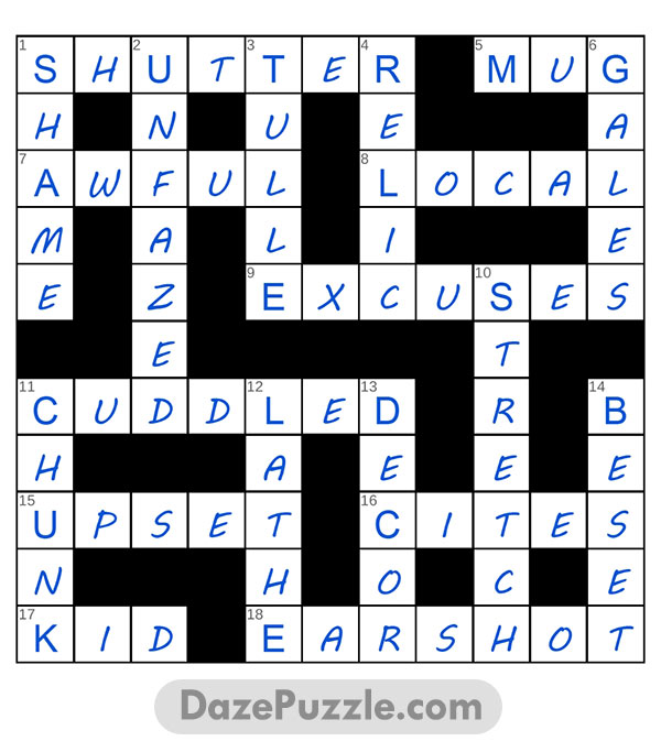 puzzle page crossword 31 may 2025 answer
